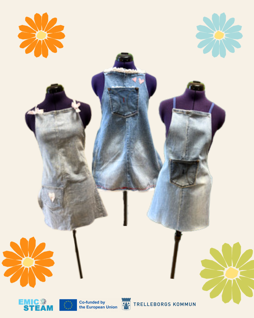 Old Jeans => New Aprons
